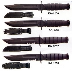 KA1257 cuchillo Ka-bar Short Serrated Leather