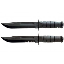 KA1257 cuchillo Ka-bar Short Serrated Leather