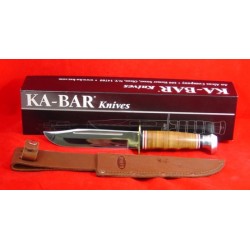 KA1235 cuchillo Ka-Bar Matine Hunter Leather Handle