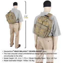 Maxpedition Malaga Gearslinger Black