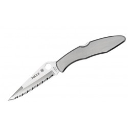 Navaja Spyderco Police Stainless Steel Serrated