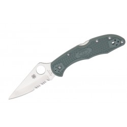 Navaja Spyderco Delica 4 Foliage Green Part Serrated
