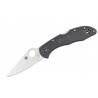 Navaja Spyderco Delica Flat Ground Filo Liso Gris FRN