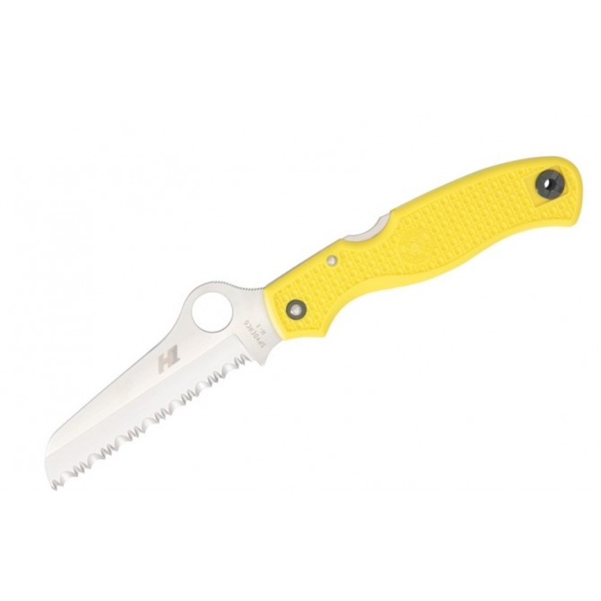 Navaja Spyderco Atlantic Amarilla Serrada