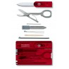 Victorinox - Tarjeta Multiusos Swisscard 10 Usos Rojo traslúcido