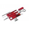 Victorinox - Tarjeta Multiusos Swisscard Lite 13 Usos Rojo traslúcido