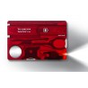 Victorinox - Tarjeta Multiusos Swisscard Lite 13 Usos Rojo traslúcido