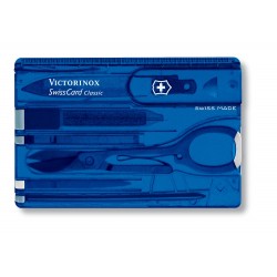 Victorinox - Tarjeta Multiusos Swisscard 10 Usos Azul translúcido