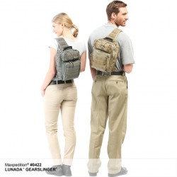 Mochila Bandolera Maxpedition Lunada Gearslinger Black