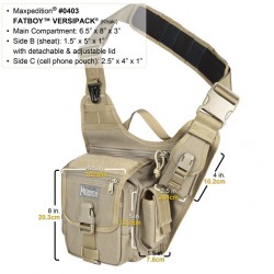 Bandolera Maxpedition Fatboy Versipack Black