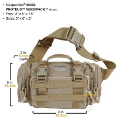 Bolso Riñonera Maxpedition Proteus Versipack Black