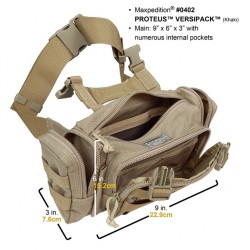 Bolso Riñonera Maxpedition Proteus Versipack Black