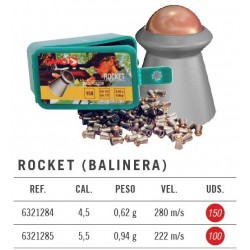Balines Gamo Rocket 4,5 mm 150 ud