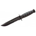 Ka-Bar Short Serrated Edge Leather