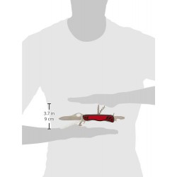 Victorinox - Navaja Suiza Multiusos Forester One Hand Rojo y Negro