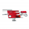 Victorinox - Tarjeta Multiusos Swisscard Lite 13 Usos Rojo traslúcido