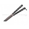BC114A Navaja Bear & Son Butterfly Tanto Silver