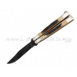 BC517 Navaja Bear & Son Butterfly Genuine Stag