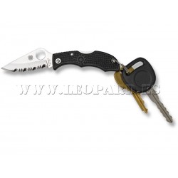 SCLBKS3 Navaja Spyderco Ladybug 3 Black Serrated Edge